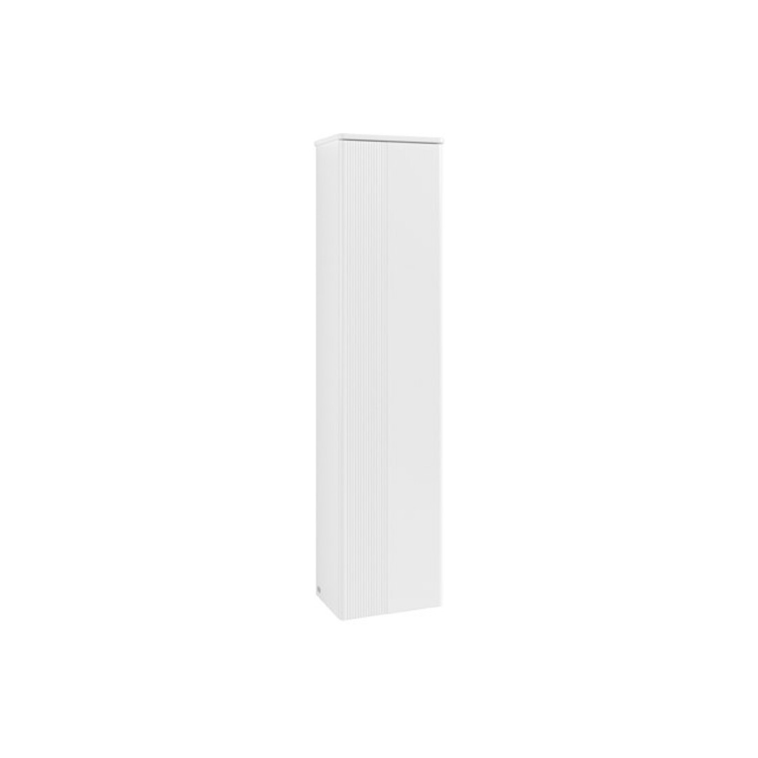 V&B H-S mit Frontstruktur, Anschlag re Antao 41,4x172x28,7cm, WBP Lac, wh. m Lac