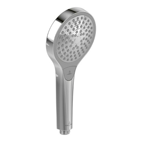 V&B Handbrause Verve Showers d 110mm, 3-strg., m Rückfl., Wd., b ni b