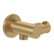 V&B Handbrausehalter Universal Showers 66x56x86mm, rd, m Anschl-Bo., Wd, b gol