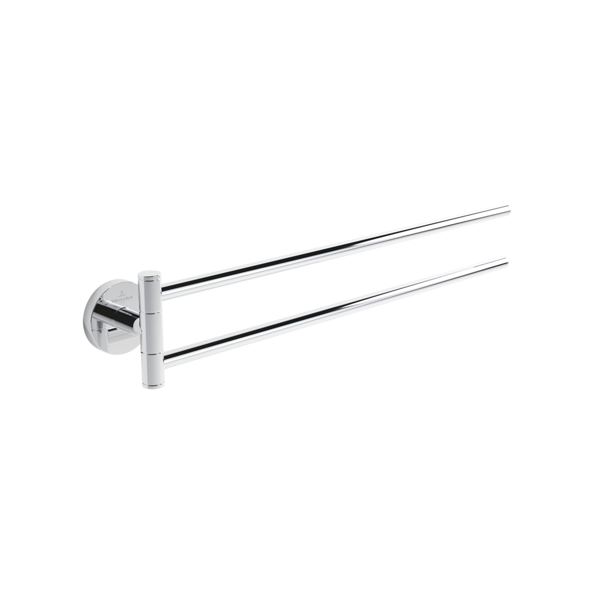 V&B Handtuchhalter Elements Tender 400mm, zweiarmig, schwenkbar, chrom ; Villeroy & Boch