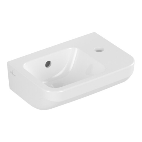 V&B Handwaschbecken Architectura 36x26cm, 1 Hahnloch, mit Überlauf, weiß