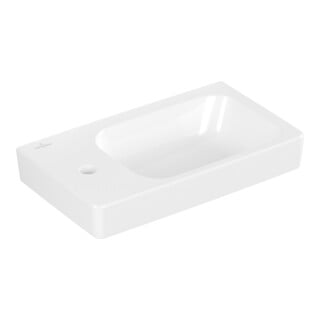 V&B Handwaschbecken Architectura 48x27,5cm, B re, 1 Hahnl., m ÜL, we C+