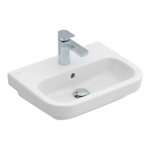 V&B Handwaschbecken Architectura 50x38cm, m ÜL, 1 Hahnl., m ÜL, weiß