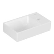 V&B Handwaschbecken AVENTO 36x22cm, 1 HL, o ÜL, links, weiß C-plus-3