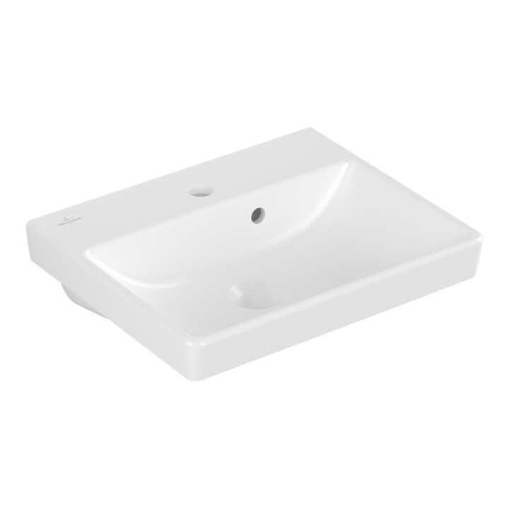 V&B Handwaschbecken AVENTO 45x37cm, 1 HL, st. wh. C+, 45x37cm, m ÜL