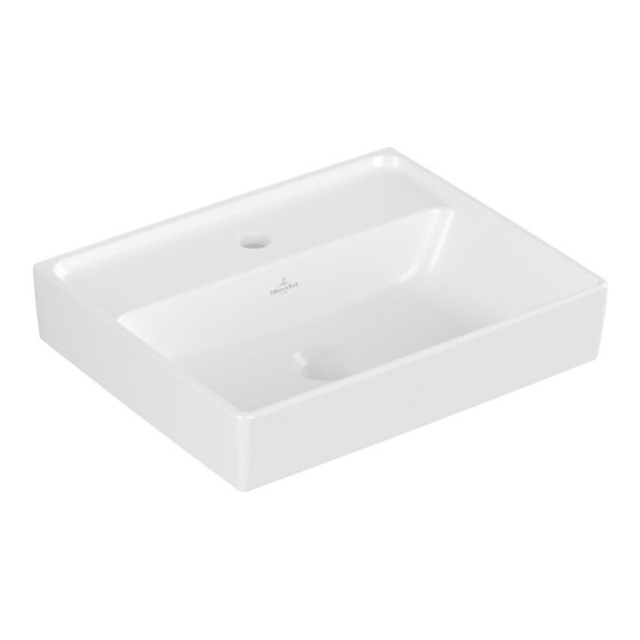 V&B Handwaschbecken Collaro 45x37cm, o Überlauf, stone white C-plus