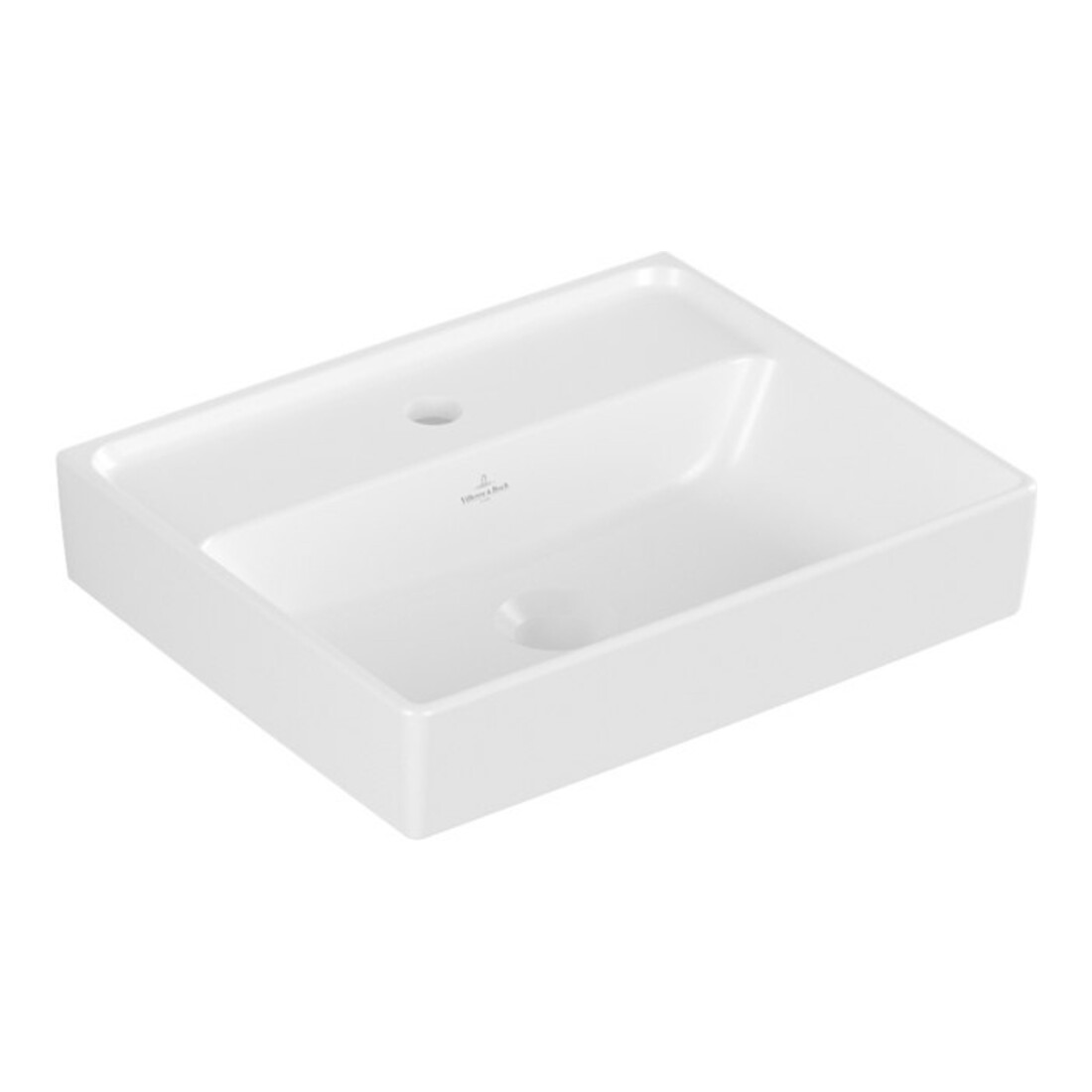 V&B Handwaschbecken Collaro 45x37cm, o Überlauf, stone white C-plus