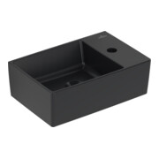 V&B Handwaschbecken Memento 2.0 40x26cm, m Hahnl., o. ÜL, P black C-plus