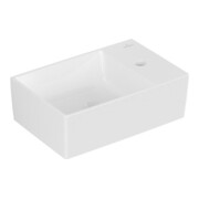 V&B Handwaschbecken Memento 2.0 40x26cm, m Hahnl., o. ÜL, we alp C-plus