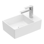 V&B Handwaschbecken Memento 2.0 40x26cm, m Hahnl., o. ÜL, weiß alpin