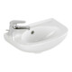V&B Handwaschbecken Newo 40x25cm, ov., 1 Hahnl., m ÜL, li, weiß-1