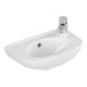 V&B Handwaschbecken Newo 40x25cm, ov., 1 Hahnl., m ÜL, re, weiß-1