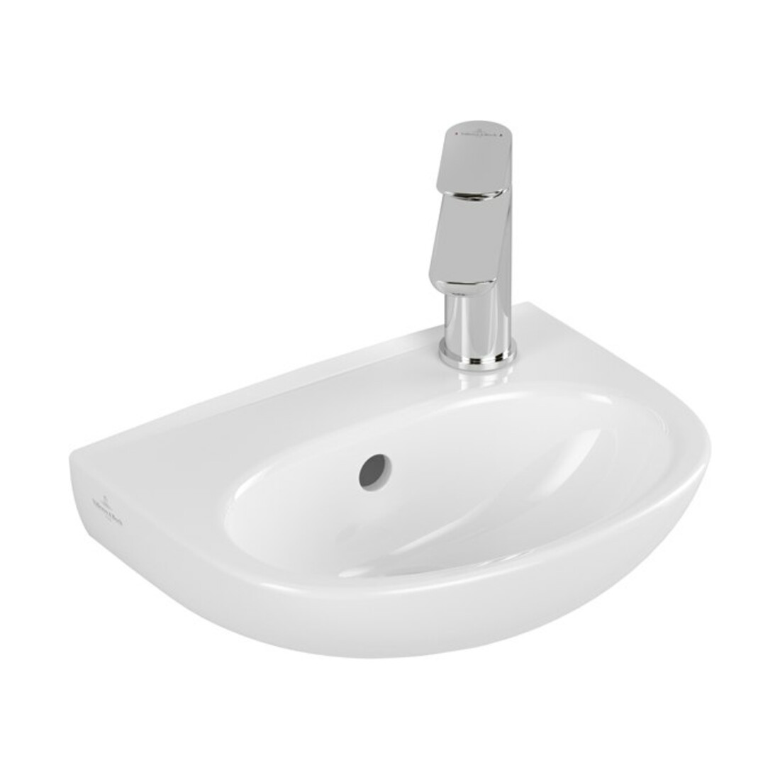 V&B Handwaschbecken O.Novo 36x27,5cm, ov, m Ü, HL r gest., we C+