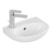 V&B Handwaschbecken O.Novo 36x27,5cm, ov, o Ü, HL re durchgest., we
