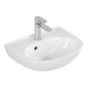 V&B Handwaschbecken O.Novo 45x36cm, ov., Hahnl. mit Überlauf, weiß
