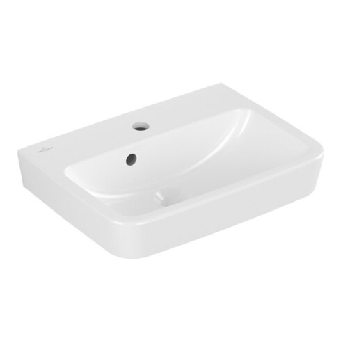 V&B Handwaschbecken O.NOVO 50x37cm, eck, m HL, m ÜL, weiß C-plus
