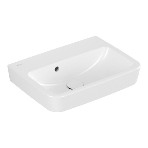 V&B Handwaschbecken O.NOVO 50x37cm, eck, o. HL, m ÜL, we A-bac C+