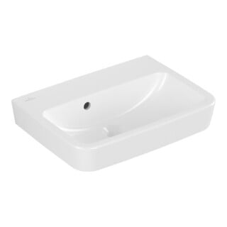 V&B Handwaschbecken O.NOVO 50x37cm, eck, o. HL, m ÜL, weiß C-plus