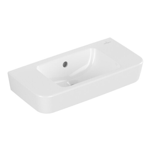 V&B Handwaschbecken O.NOVO Compact 50x25cm, m ÜL, o. HL, we AntiBac C-plus