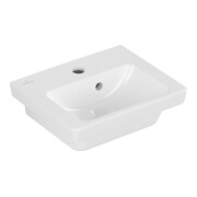 V&B Handwaschbecken Subway 2.0 37x30,5cm, mit Hahnloch, Überlauf, weiß