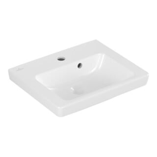 V&B Handwaschbecken Subway 2.0 45x37cm, we C+, mit Hahnloch, Überlauf