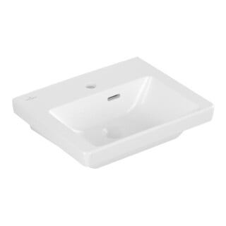 V&B Handwaschbecken Subway 3.0 45x37cm, eck., m HL/mit ÜL, st. wh. C+
