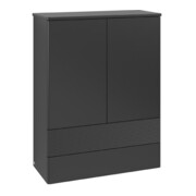 V&B Highboard mit Frontstruktur Antao 81,4x104x35,6cm, WBP Lac, bla m Lac