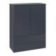 V&B Highboard mit Frontstruktur Antao 81,4x104x35,6cm, WBP Lac, md bl. m Lac-1