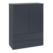 V&B Highboard mit Frontstruktur Antao 81,4x104x35,6cm, WBP Lac, md bl. m Lac