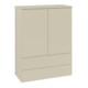 V&B Highboard mit Frontstruktur Antao 81,4x104x35,6cm, WBP Lac, si Gr m Lac-1