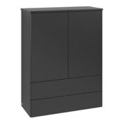 V&B Highboard ohne Frontstruktur Antao 81,4x104x35,6cm, WBP Lac, bla m Lac