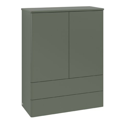 V&B Highboard ohne Frontstruktur Antao 81,4x104x35,6cm, WBP Lac, lea gre. m Lac
