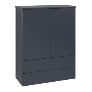 V&B Highboard ohne Frontstruktur Antao 81,4x104x35,6cm, WBP Lac, md bl. m Lac