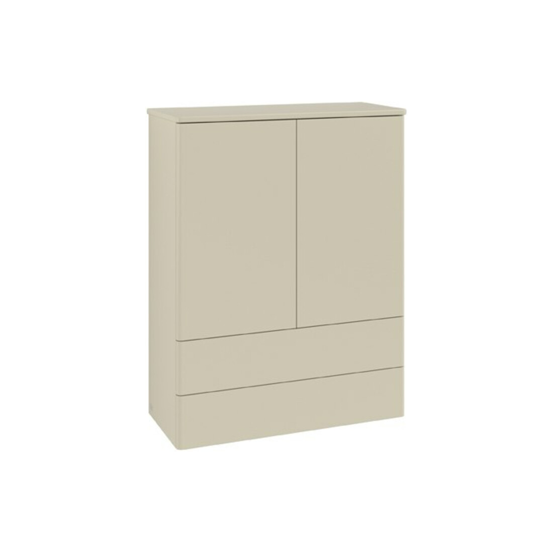 V&B Highboard ohne Frontstruktur Antao 81,4x104x35,6cm, WBP Lac, si Gr m Lac