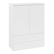 V&B Highboard ohne Frontstruktur Antao 81,4x104x35,6cm, WBP Lac, wh. m Lac