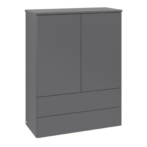 V&B Highboard sans structure de façade Antao 81,4x104x35,6cm, laqué WBP, anthracite m. laqué