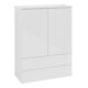 V&B Highboard sans structure de façade Antao 81,4x104x35,6cm, laque WBP, blanc brillant-1