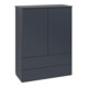 V&B Highboard sans structure de façade Antao 81,4x104x35,6cm, laque WBP, bleu moyen avec laque-1