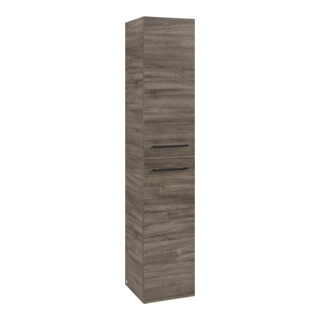V&B Hochschrank Avento 35x176x40,4 cm, 2 portes, droite, gris voile bleu, mat Oa