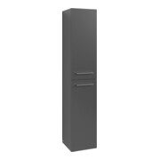 V&B Hochschrank Avento 35x176x40,4cm, 2 portes, gauche, gris volcan, bleu