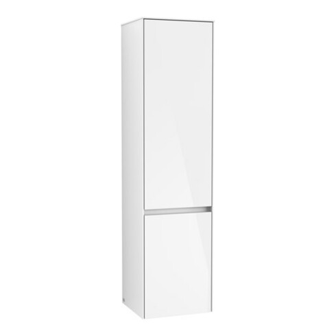 V&B Hochschrank Collaro 40,4x153,8x34,9cm, Anschl re, glo white