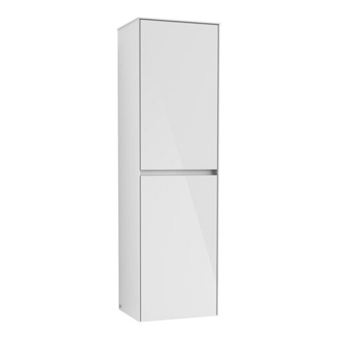 V&B Hochschrank Collaro 45,4x153,8x34,9cm, Anschl li, glo white