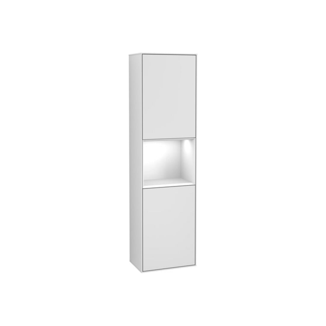 V&B Hochschrank Éclairage mural Finion 41,8x151,6cm, d, Rg g blanc laqué, blanc m laqué