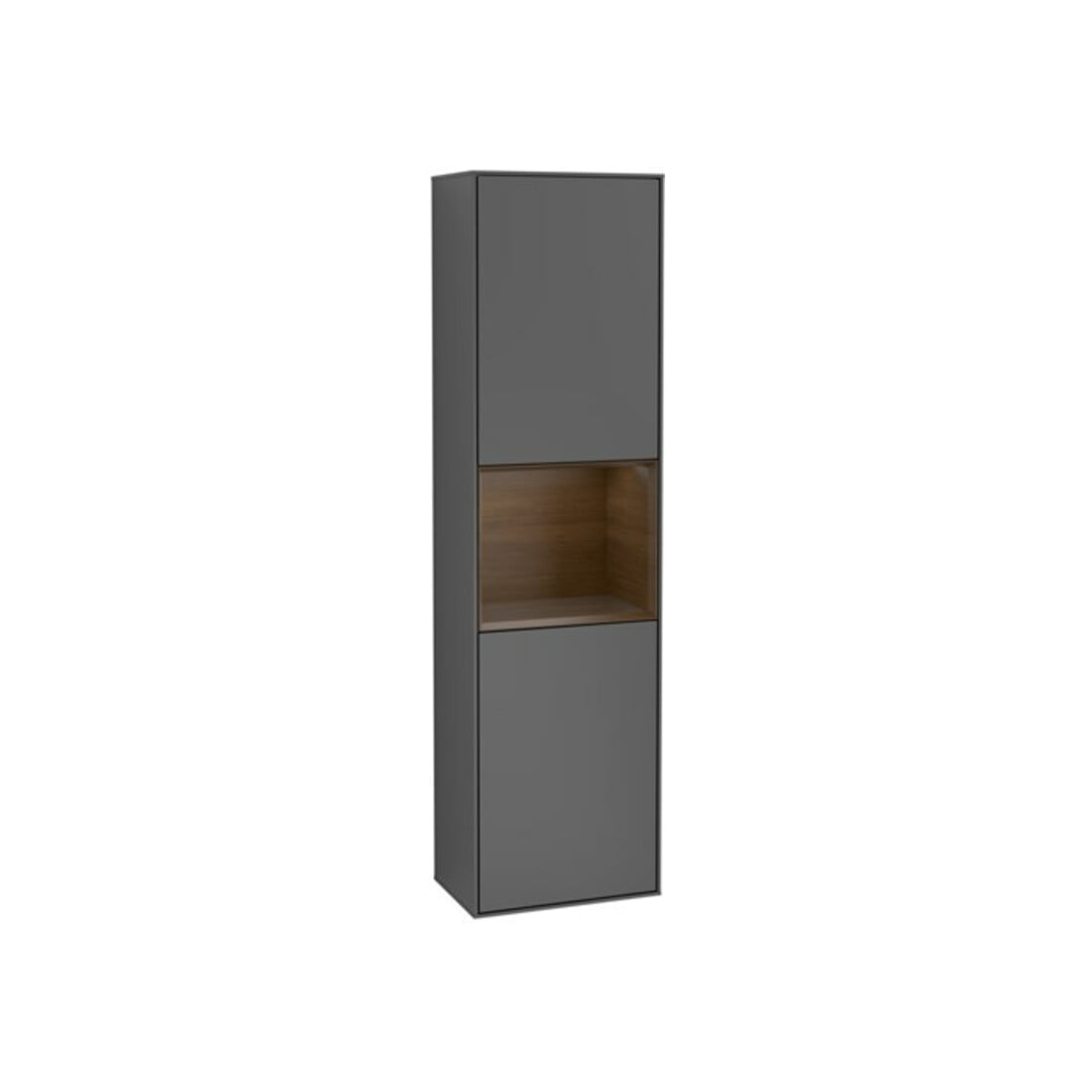 V&B Hochschrank Éclairage mural Finion 41,8x151,6cm, G, Étagère wal ven, Anthracite m
