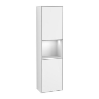 V&B Hochschrank Éclairage mural Finion 41,8x151,6cm, g, Rg w m Lac, blanc brillant Lac