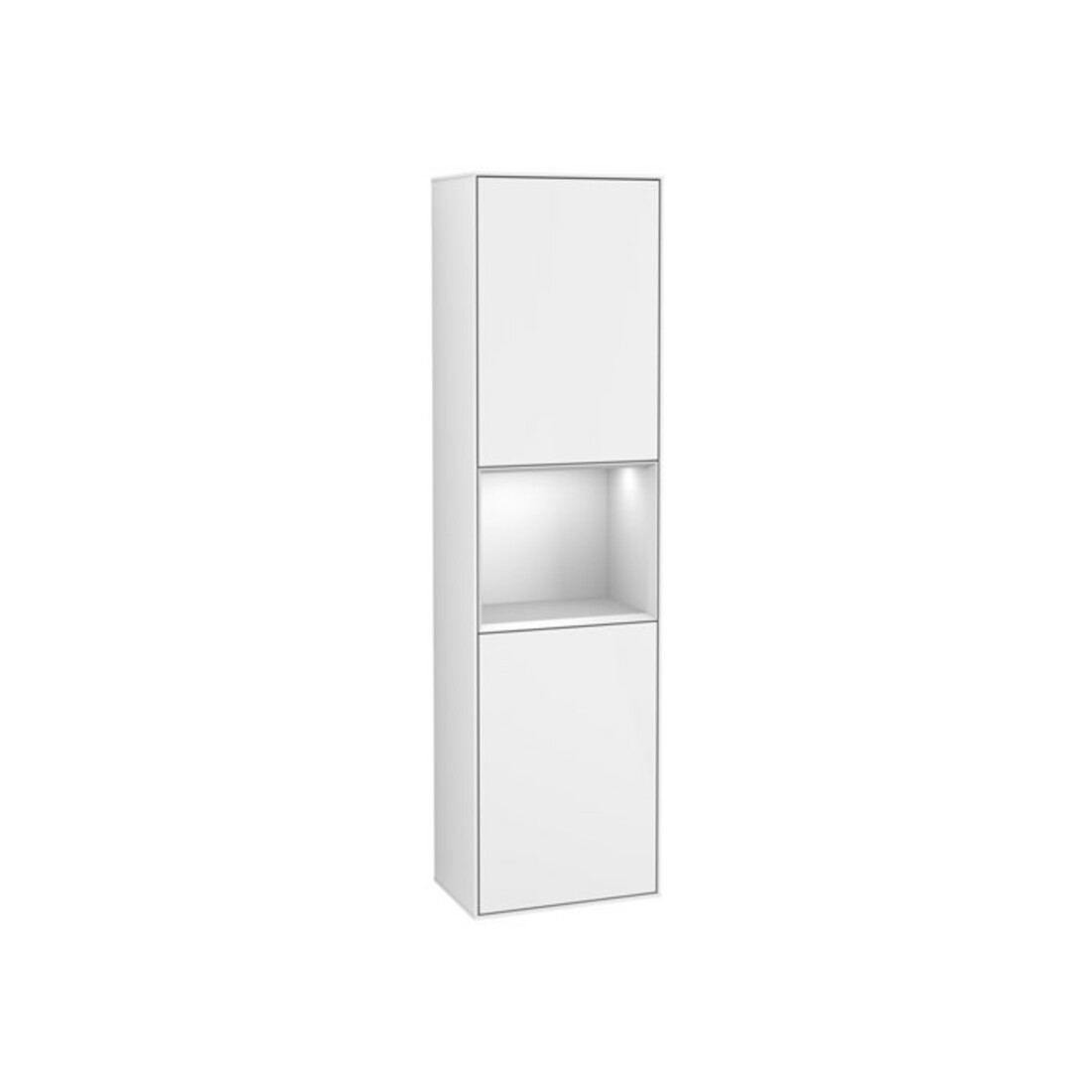 V&B Hochschrank Éclairage mural Finion 41,8x151,6cm, g, Rg w m Lac, blanc brillant Lac