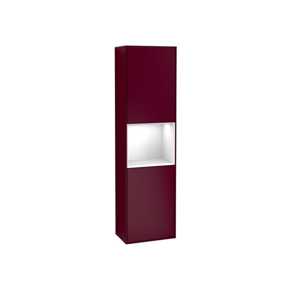 V&B Hochschrank Éclairage mural Finion 41,8x151,6cm, gauche, Reg glo blanc, Lac, Peo m