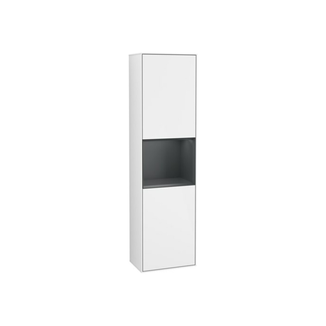 V&B Hochschrank Éclairage mural Finion 41,8x151,6cm, r, Rg md b m La, g wh. Lac