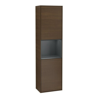 V&B Hochschrank Finion 41,8x151,6cm, d, P ar m laq, noyer ven