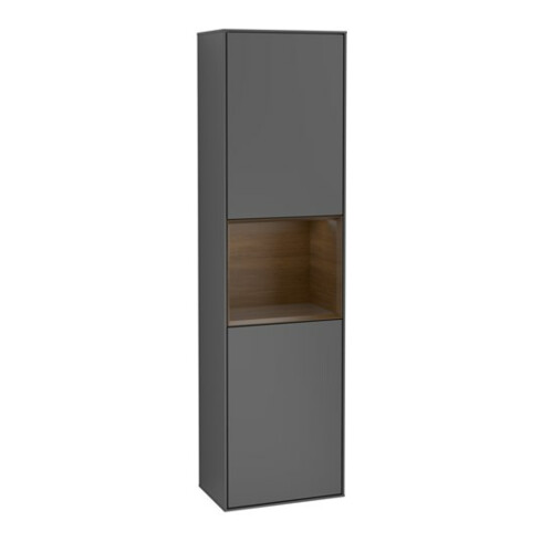 V&B Hochschrank Finion 41,8x151,6cm, l, Reg wal ven, Anthrac. m